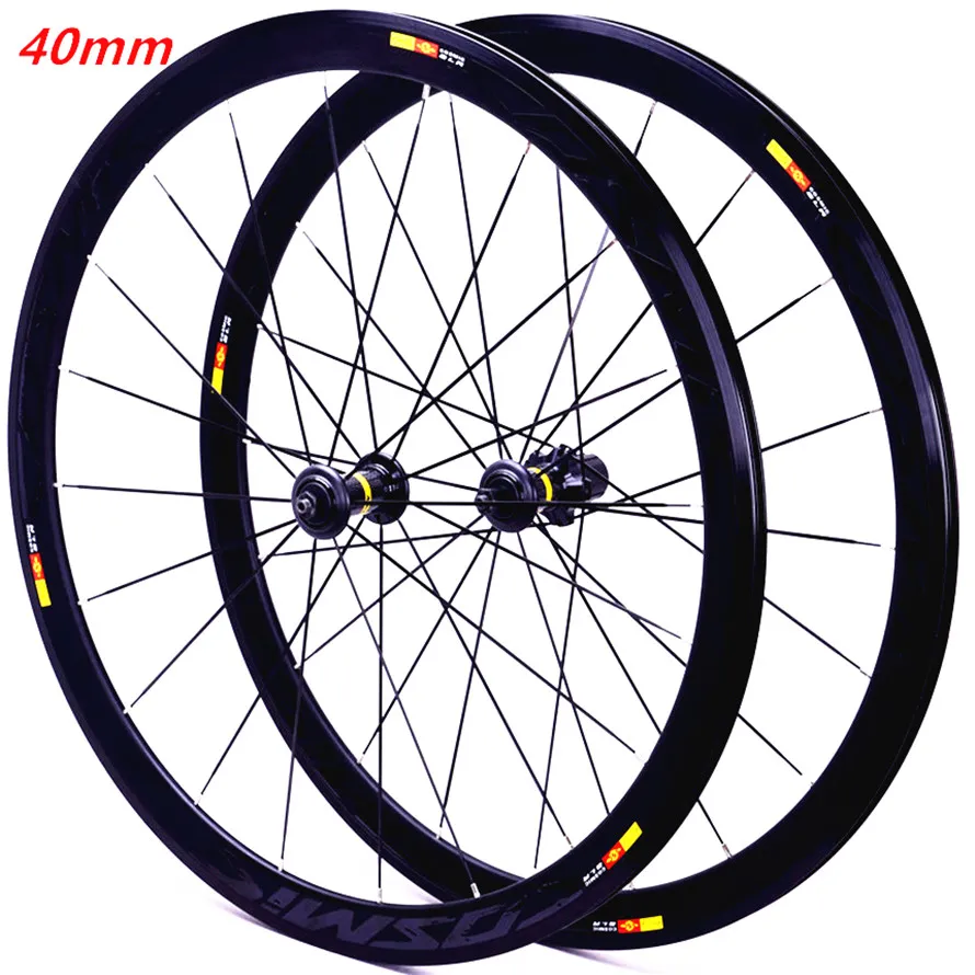 Road Vake V Disc Free Wheels Rims 700c Bicycle 40 mm Wheelsset en alliage en aluminium