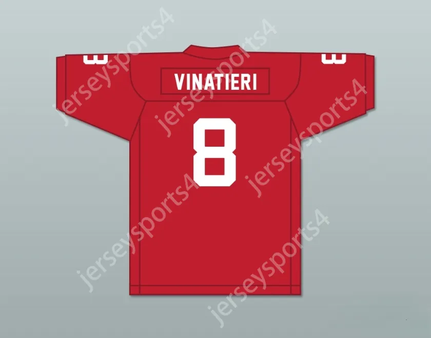 Anpassad valfri namnnummer Mens Youth Adam Vinatieri 8 Rapid City Central High School Cobblers Red Football Jersey Top Stitched S-6XL