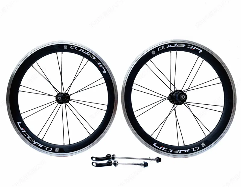 Vélo pliant litepro 406 V Frein High Ring Wheel Set Eieio P8 Pièces de vélos de vitesse de vitesse à décalage modifié