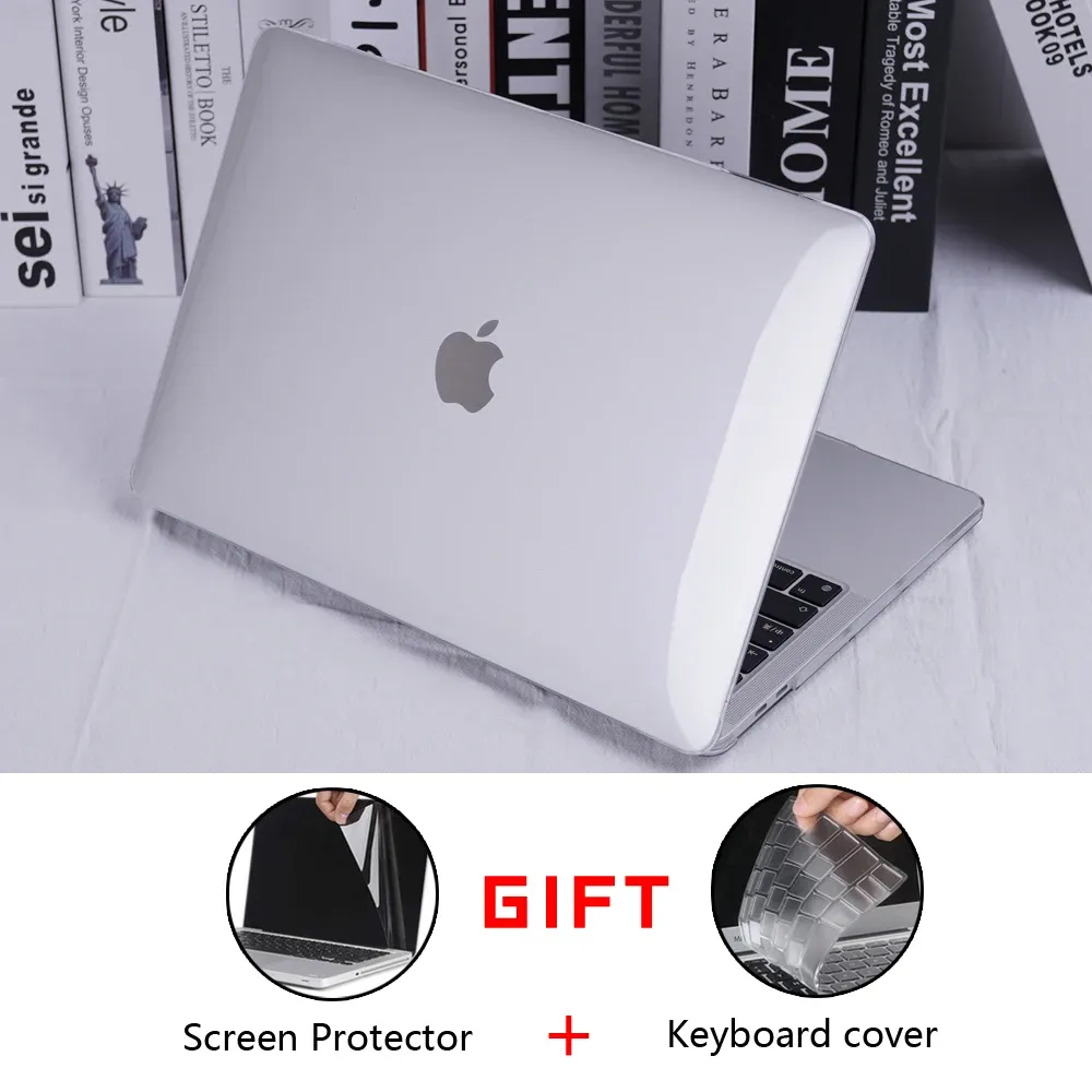 Cases Laptop Case For MacBook Pro 13 Case 2020 M1 A2338 Touch ID Coque For Macbook Air 13 A2337 Funda Pro 16 Case 11 12 15 Accessories