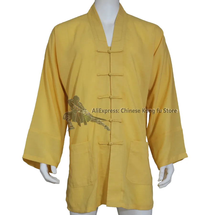 Veste chinoise wudang taoïste kung-fu tai chi top top wushu arts arts ales chun manteau 25 couleurs besoin de vos mesures