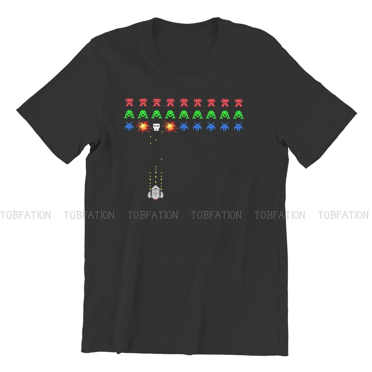 Tシャツ・カットソー CHAMPION SS24 T-SHIRT SPACE INVADERS (220173 WW001) CHAMPION SS24 T-SHIRT SPACE INVADERS (220173 WW001
