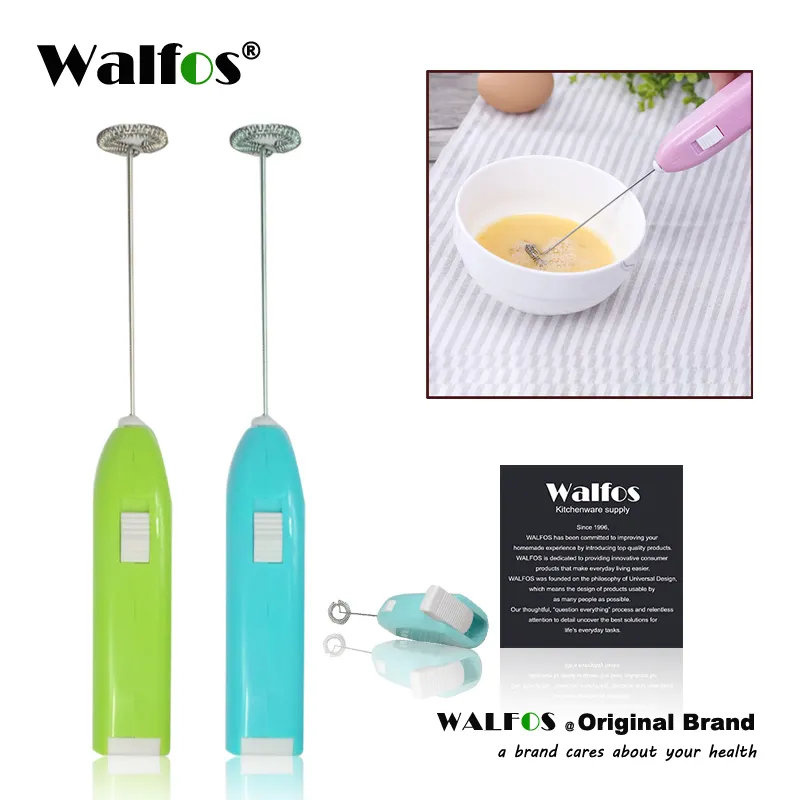 Walfos New Coffee Milk Drink Electric Mixer Frother Foamer EggBeater Electric Mini Handleミキサースターラーキッチンツールホット