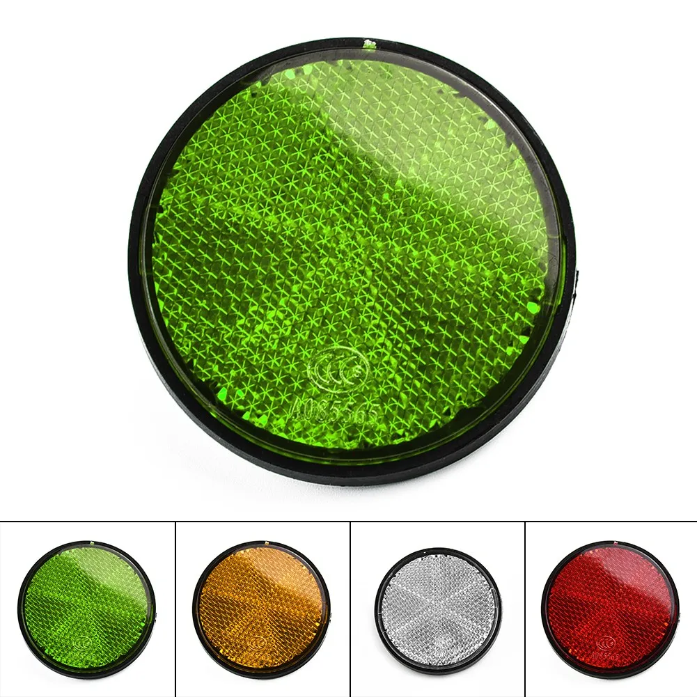 1PCS Bicycle Bike Round Reflector Night Cycling Safety Reflective Bike Accessory Tool Electro-Mobile Riding Cycling Parts