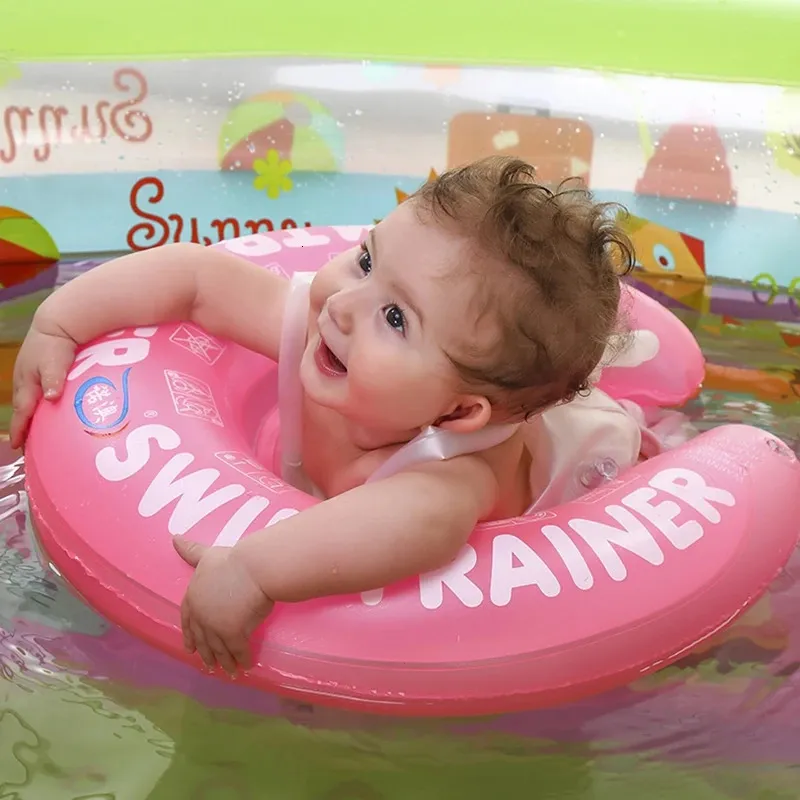 Upgrades Baby Swimming Rings Float Inflatable Infant Floating Kids Swim Ring Circle Infant Bathing Summer Toys 240328