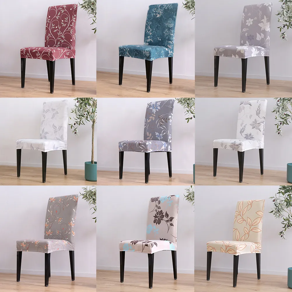 Modern Dining Chair Slipcovers Elastic Anti-Dirt Dining Chair