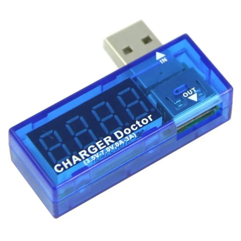 Digital USB Mobile Power Ladestromspannungstester Messgerät Mini USB Ladegerät Doktor Voltmeter Amperemeter -LED -Anzeige