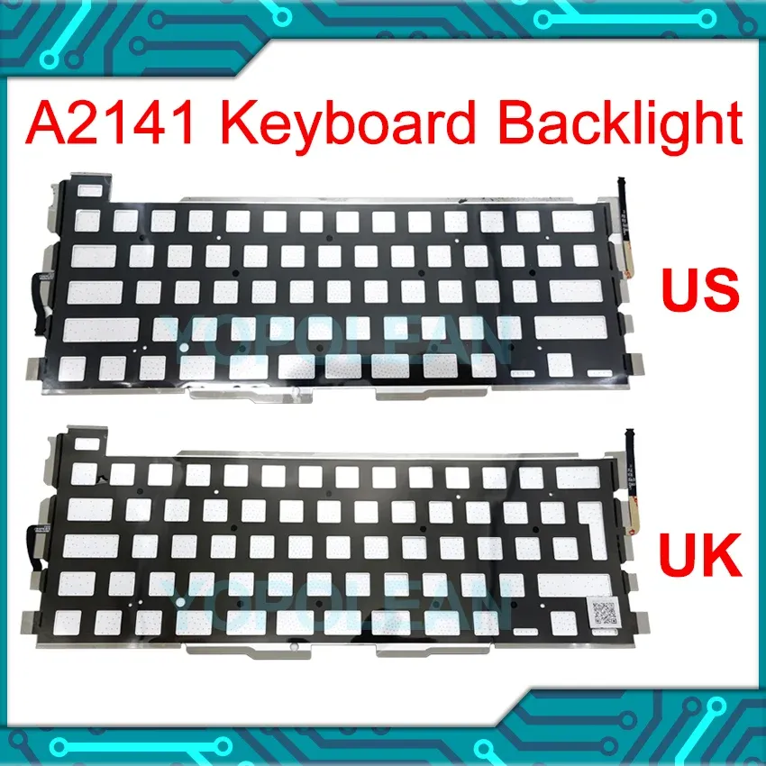 Teclados Nuevas hojas de retroiluminación del teclado para portátiles para la luz de fondo del teclado MacBook Pro Retina 16 "A2141 2019 año 2019