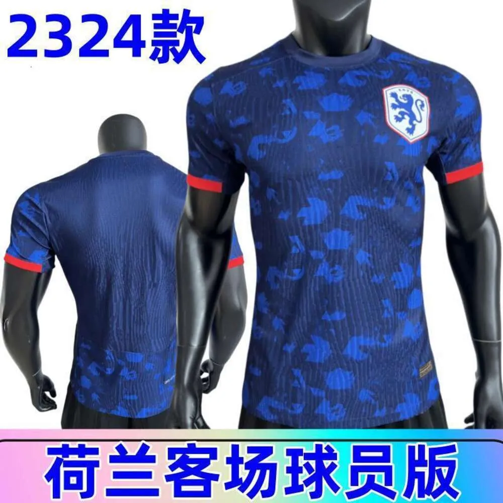 Jerseys de football des maillots masculins 23/24 Hollandais à l'extérieur du joueur de joueur Le football peut être imprimé