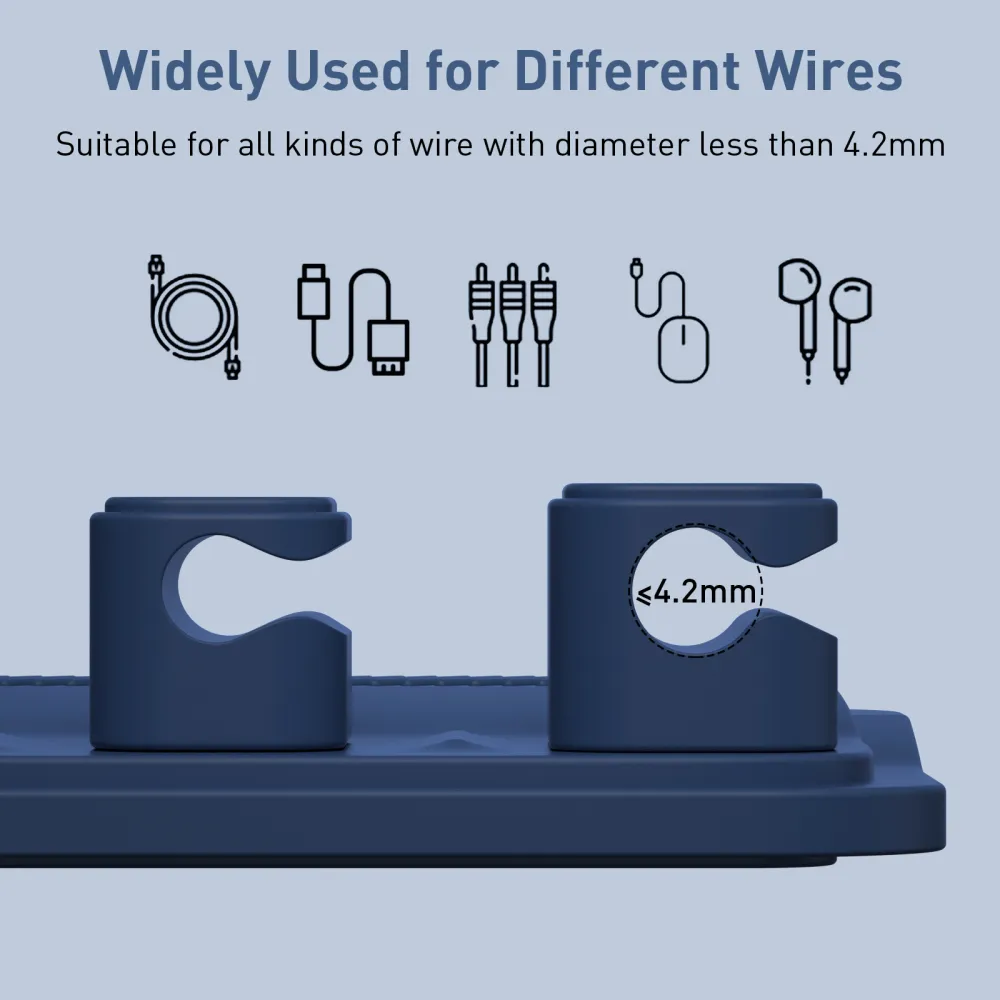 Organizzatore a filo magnetico Organizzatore desktop Clip Clip Protettore Cavo Plug del cavo fisso Porta di linea di ricarica Autodesivo per Office Fornitura