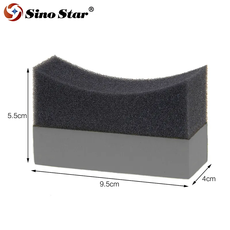 1/5/10 Pcs U-Shape Tire Brush Tools Wax Polishing Compound Accessories ARC Edge Sponge High Density EVA foam sponge