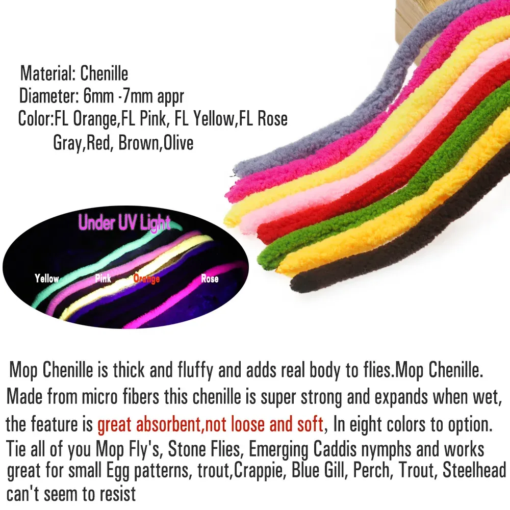Fly Pattern Micro Mop Fly Material Vtwins Fly Tying Material UV