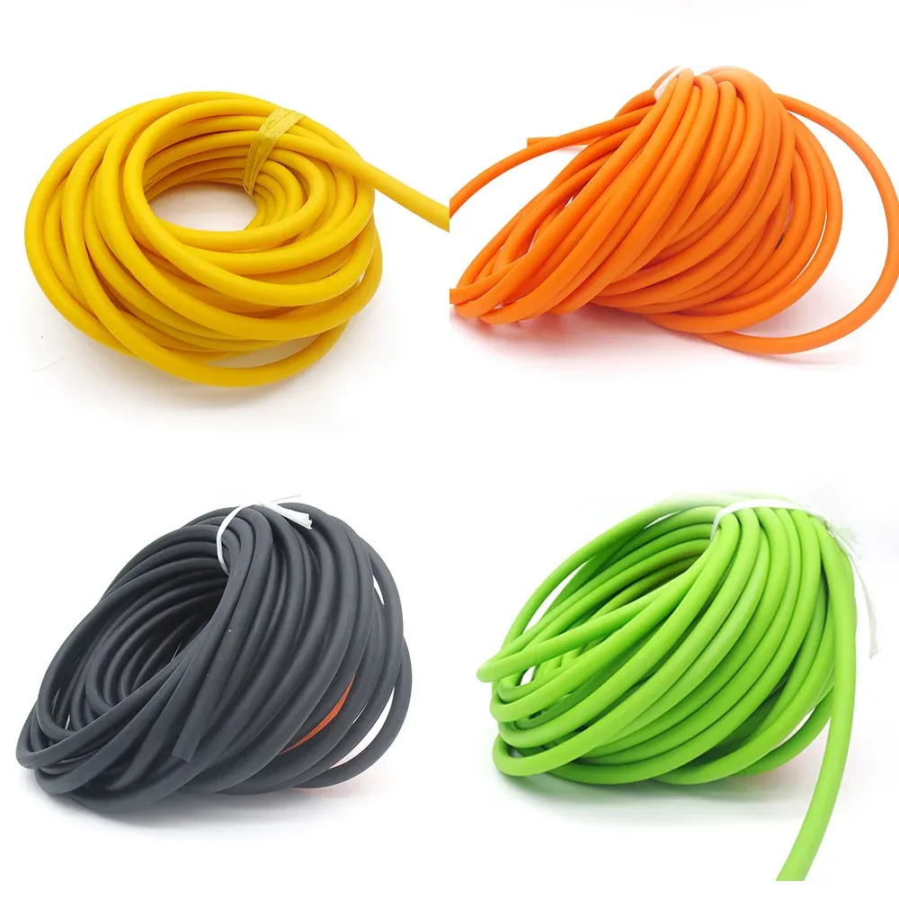 Resistance Band 10M A Piece Size 3060 3070 4070 Natural Rubber Band Latex Tube Pull Rope Tourniquet Rope exercise bands