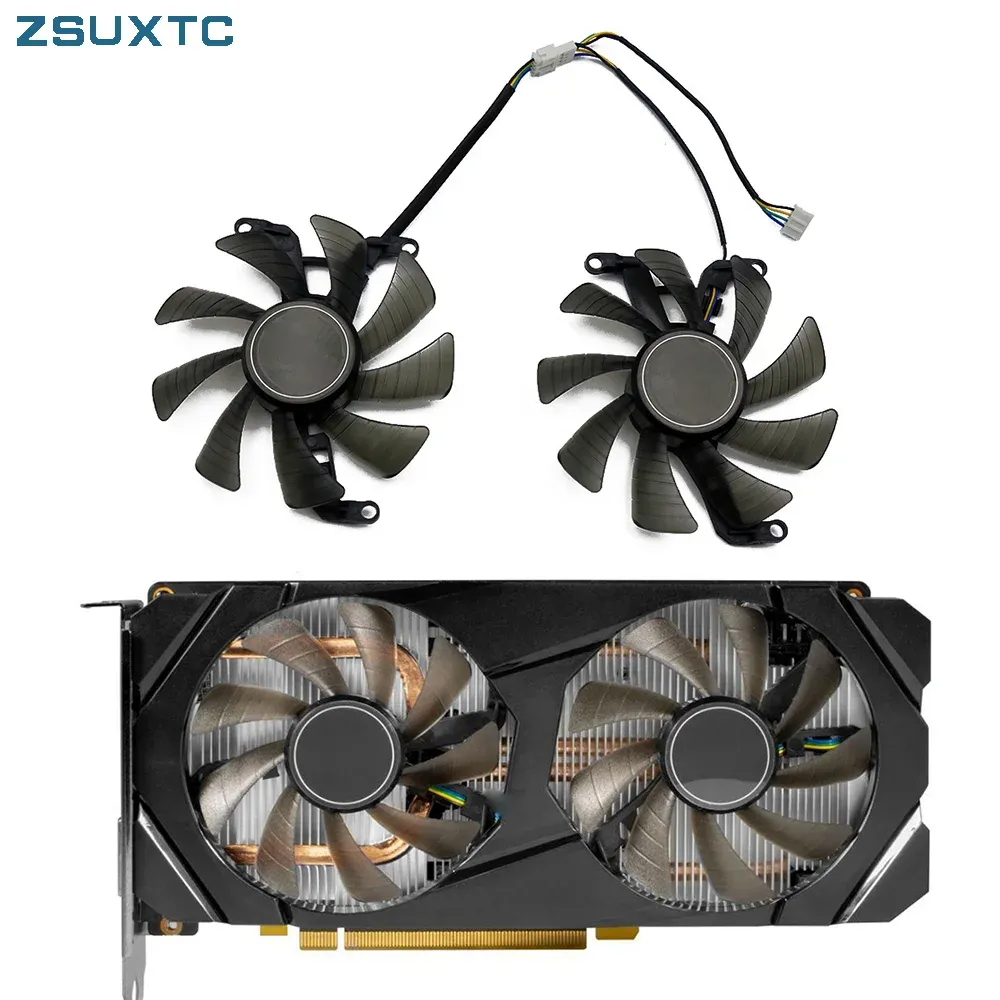 Подушки 85 мм GTX 1660 1660TI Графический вентилятор для Kuroutoshikou Galax Geforce Rtx 2060 2070 Super Will Will Fan Охлаждение вентилятора