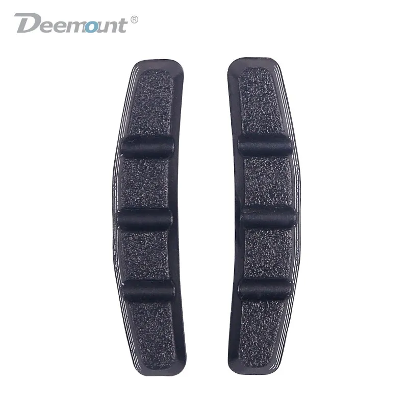 Deemount 1 Pair 70mm MTB V-Brake Pads Mechanical Linear Pull Brakes Bicycle Brake Shoes Wet Dry Conditions With Wear Line