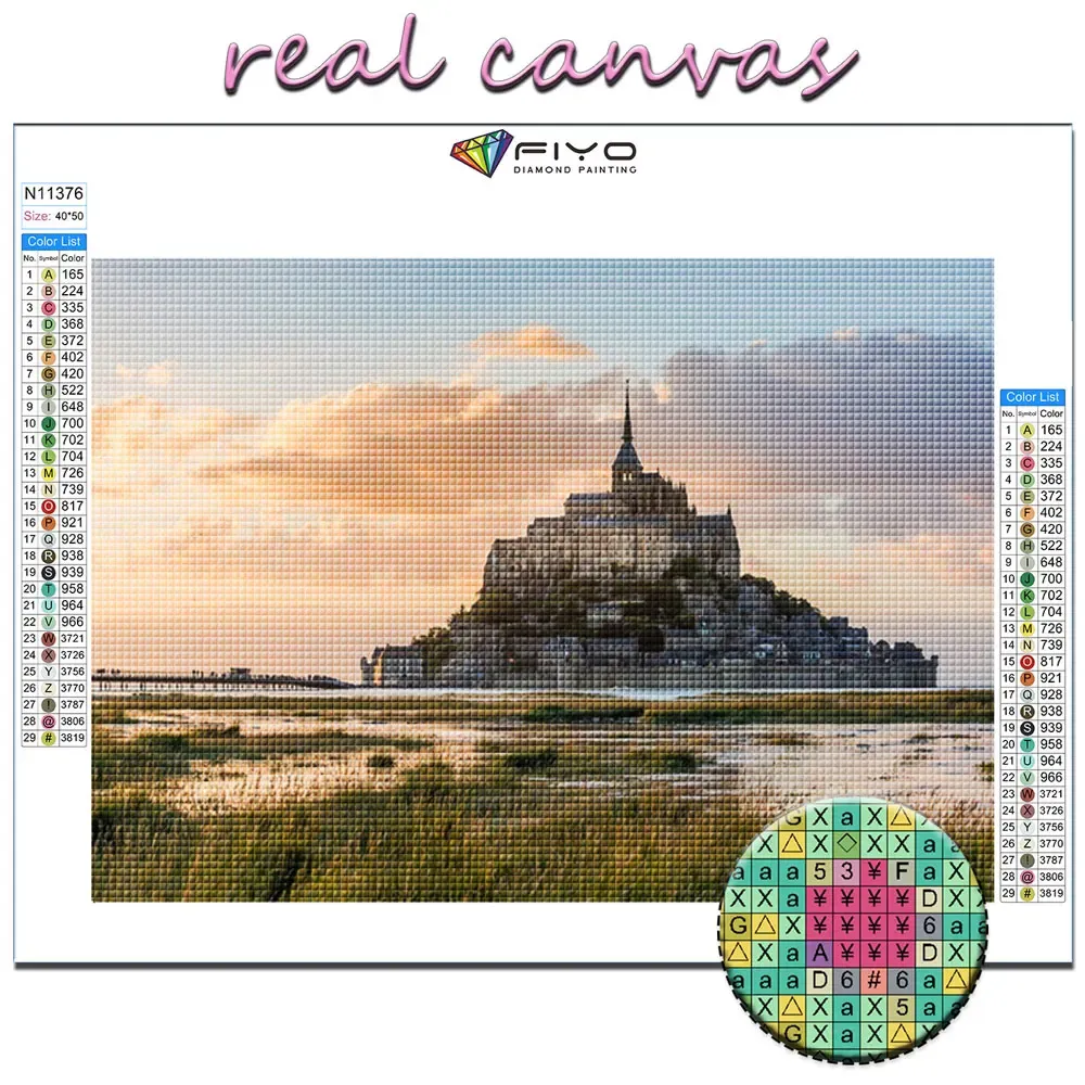 Mont Saint-Michel Diamond Painting Kit - 5D DIY Full Square Drill ...