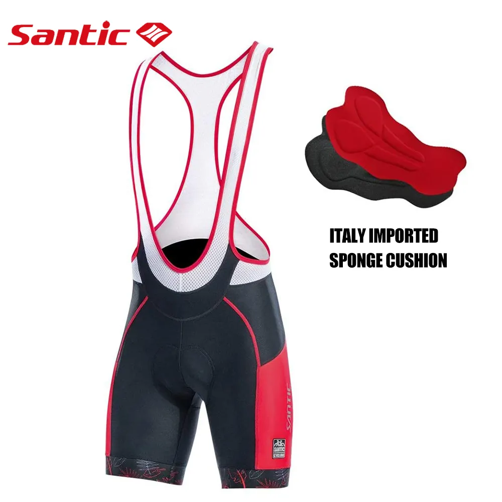 thumbnail image 2 of Santic Men's Cycling Shorts With 4D Coolmax Padding - Quick-Dry Bike Shorts In Black, Sizes L-3XL 2 of 12