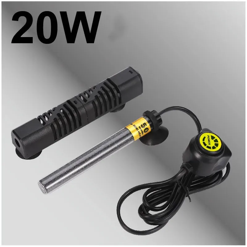 220 V Mini chaudif aquarium réglable Aquarium Submersible Turtle Fish Tafer Water Cascul Water Tempet Tempet Tempet Tiles 20W-100W