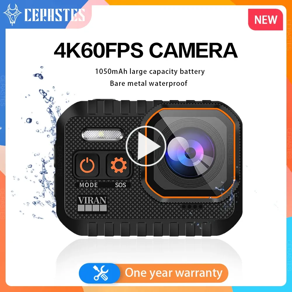 Kameras Cerastes Action Camera 4K60FPS Mit WLAN Fernbedienung 2,0 HD