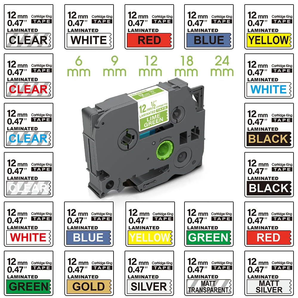 Brother Tape Guide.pdf 31-Pack Laminated Label Tape Replacement for Brother P-Touch Label ...