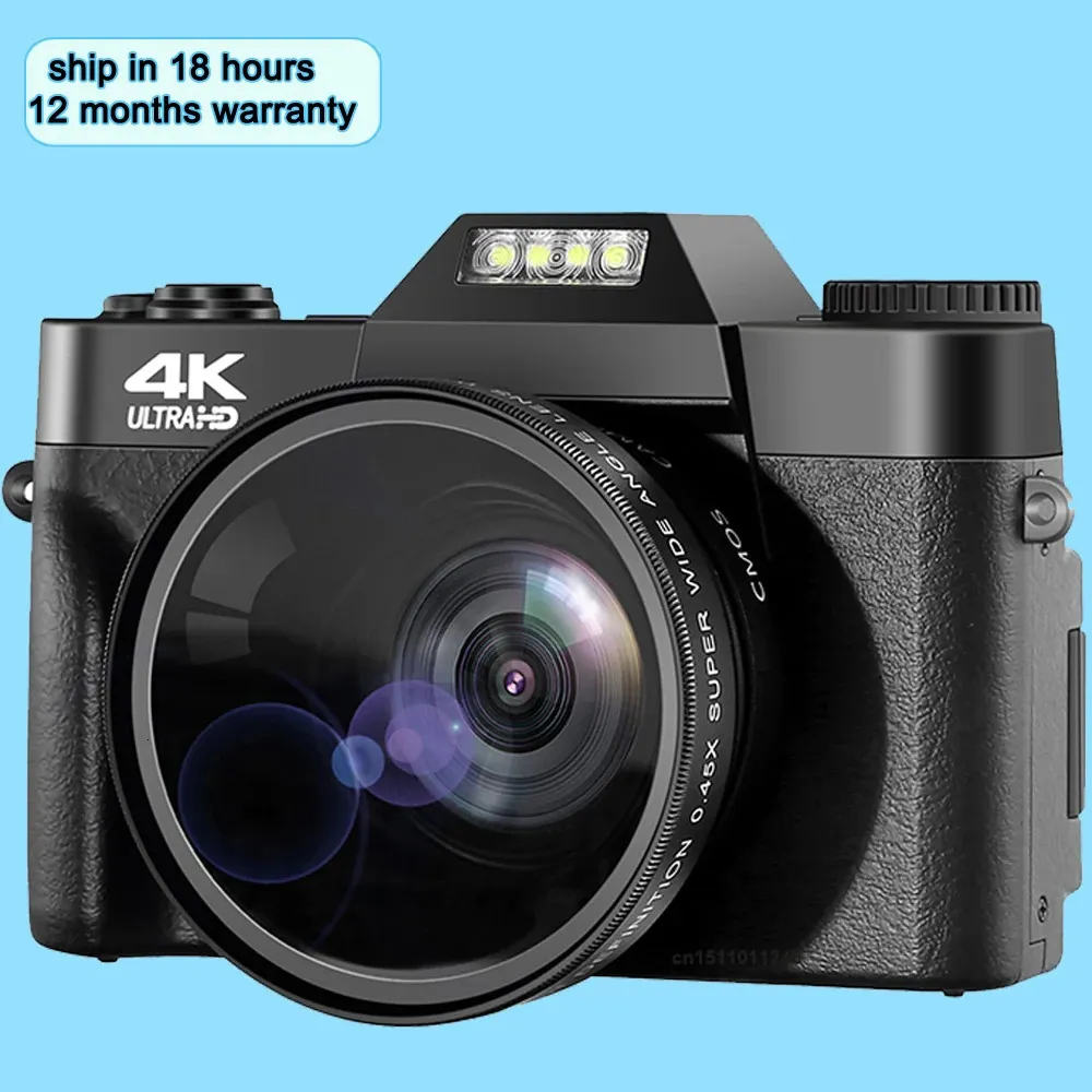 Digitale camera 48mp 4K vlogging voor 60 fps Auto Focus 16x Zoom Video Camcorder Recording 240407