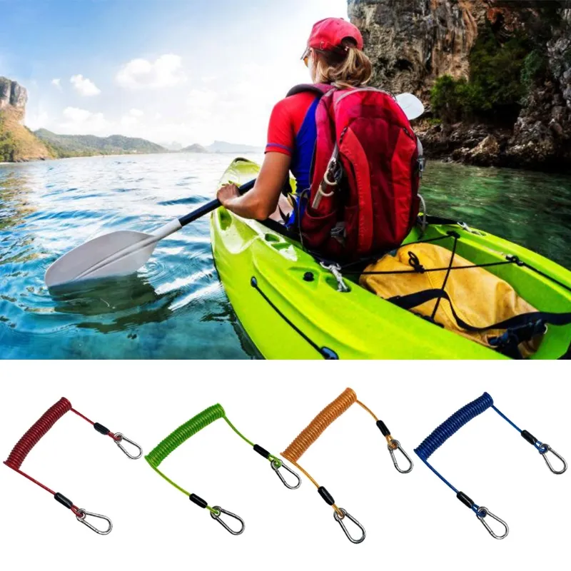 PATIKIL 26.2ft Fishing Coiled Lanyard, Heavy Spring Safety Rope