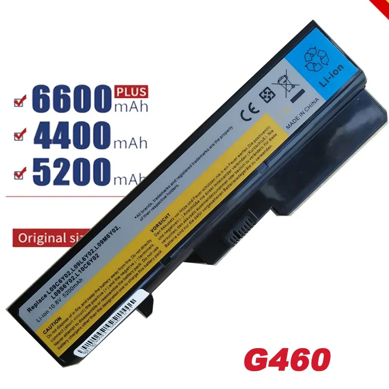 Batteries Batterie pour ordinateur portable pour Lenovo G460 G465 G470 G475 G560 G565 G570 G575 G770 Z460 B570 L09M6Y02 L10L6F21 L09S6Y02