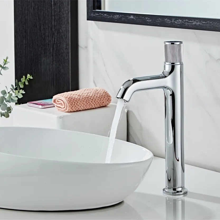 Basin Faucet White Painted Bath Water Basin Mixer Tap Bathroom Faucet Hot and Cold Brass Toilet Sink Water Crane Black B603