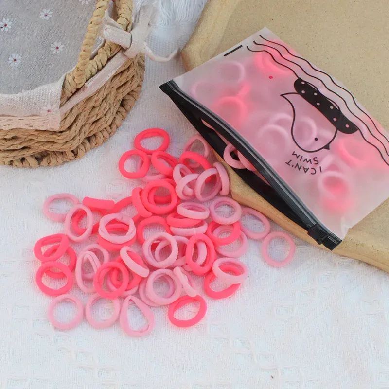 50/100pcs acessórios de cabelo bandau bandau accessorire cheveux scrunchies tiara bands girls elástica fille haar borrachas de crianças fofas