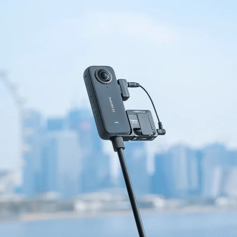 محول ميكروفون MIC Adio Adapter X3 لـ Insta360 One X3 Action Camera Accessories