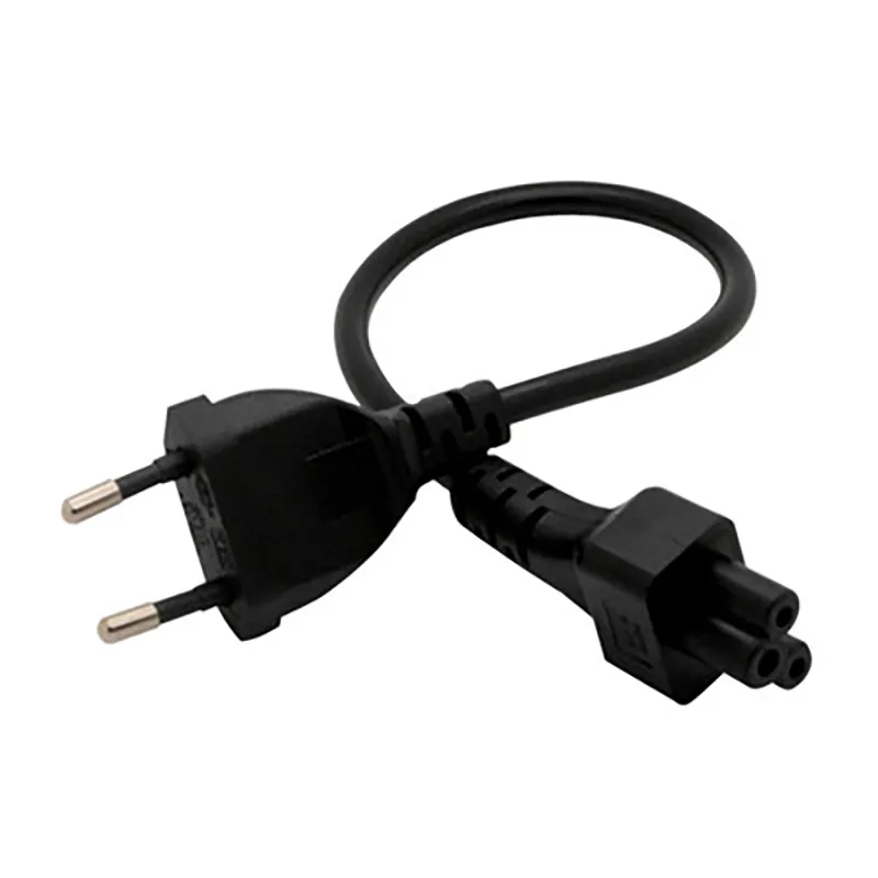 Power Adapter Cord Cable 30cm EU Plug 2 Pin Male To IEC 320 C5 Micky For Notebook Power Supply Electrical Equipment