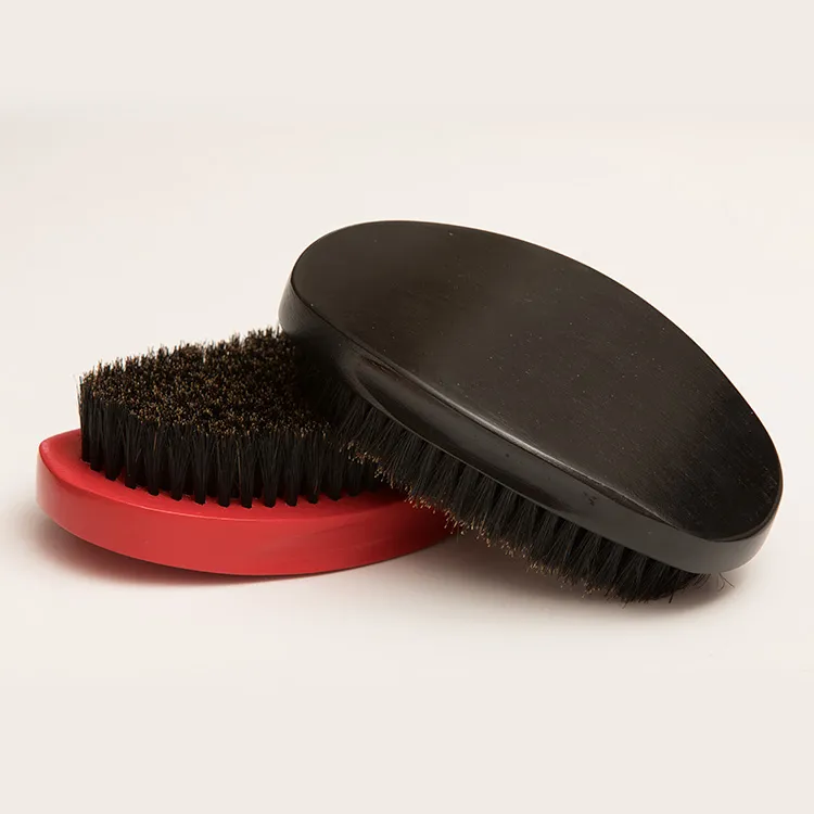 Wave Brush For Men, Beard Comb Brush With Boar Bristles, Curved Crown ...