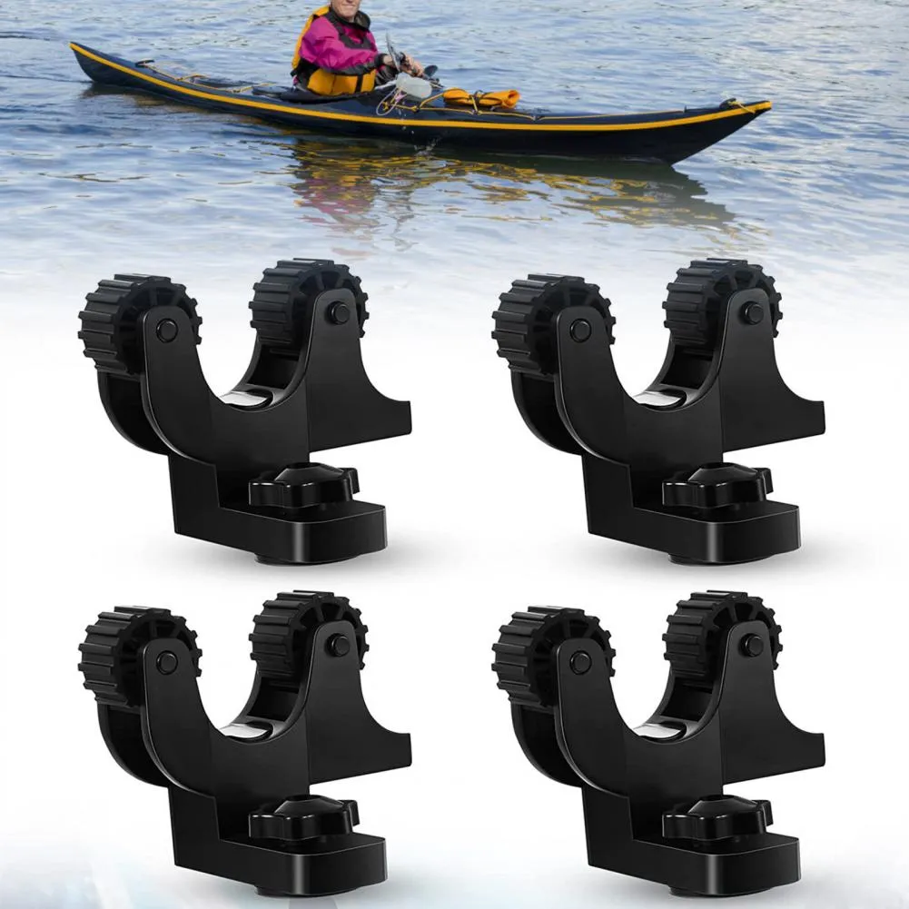 thumbnail image 2 of Deck Mounted Paddle Clip Borogo 2PCS Kayak Paddle Holder Clips | Deck Mounted Universal Paddle & Fishing Net Clips Fishing Net Holders 2 of 10