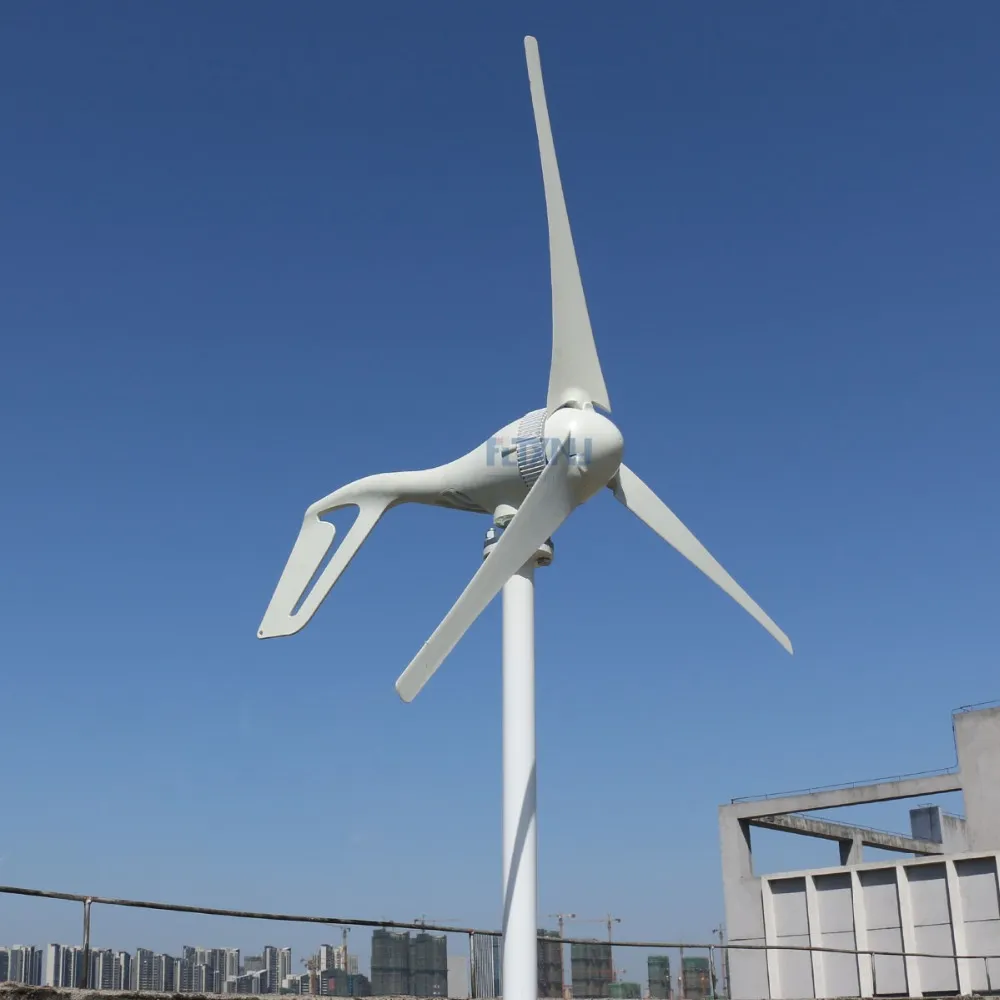 4000W Wind Turbine Generator Three Phase AC 12V 24V 48V with Controller ...