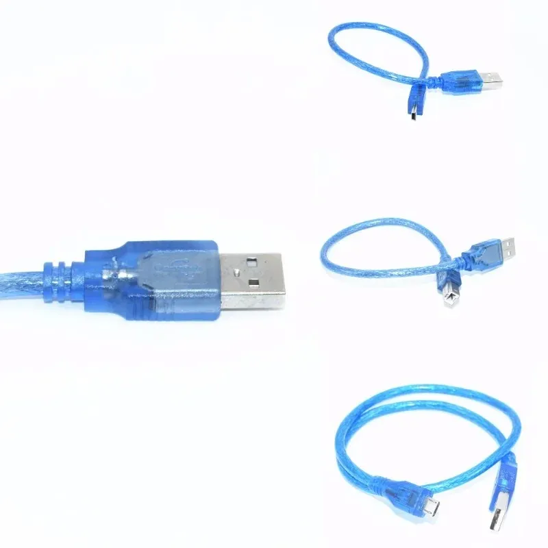 كابل USB لـ UNO R3/NANO/MEGA/LEONARDO/PRO MICRO/BUED عالي الجودة من النوع USB/MINI USB/MICRO USB