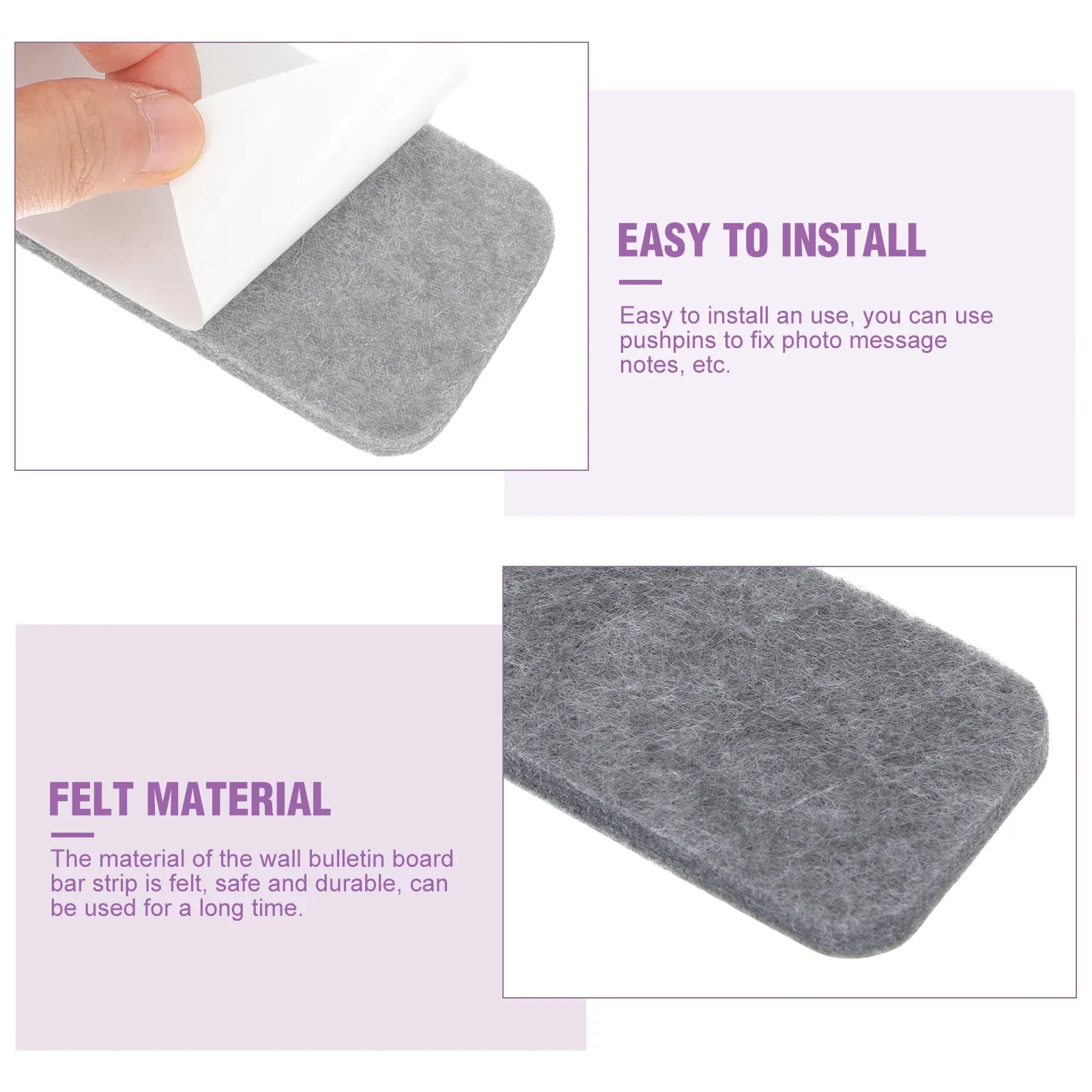 Decorative Sticky Notes - Premium Felt Bulletin Board Strips, Cork ...