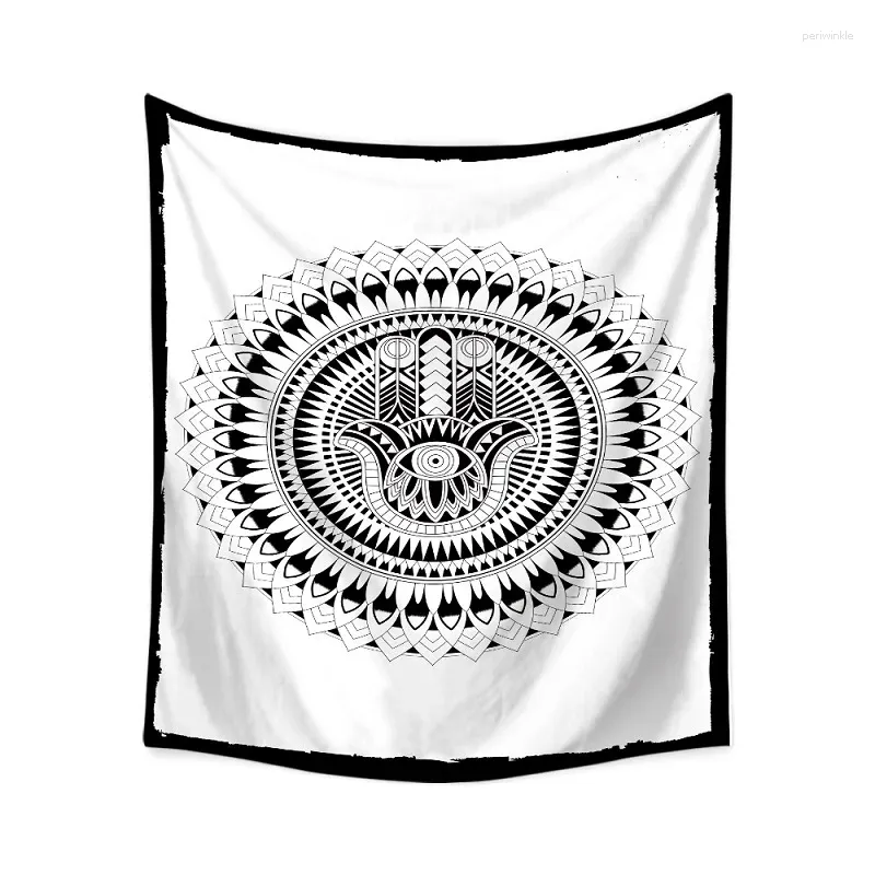 Tapestries Boheemian Mandala Tapestry Gedrukte 3D Wall Hanging Decorated Duanta Beach Tool Compass Tapijt Tapet Tapiz Pared 150x130cm