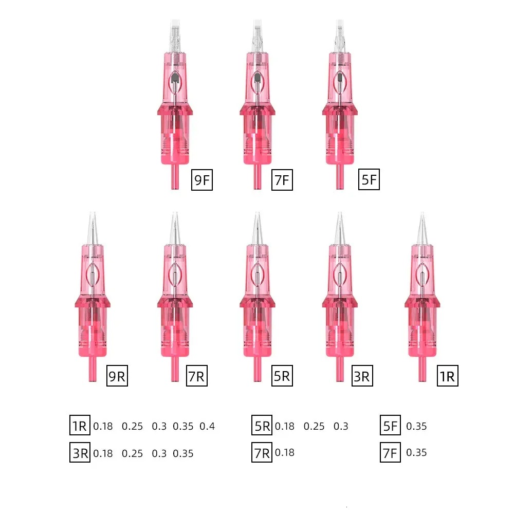 Ambition microblading nano needles PMU Tattoo Cartridge Needles Micropigmentation Permanent 1rl 3rl 5rl 240322