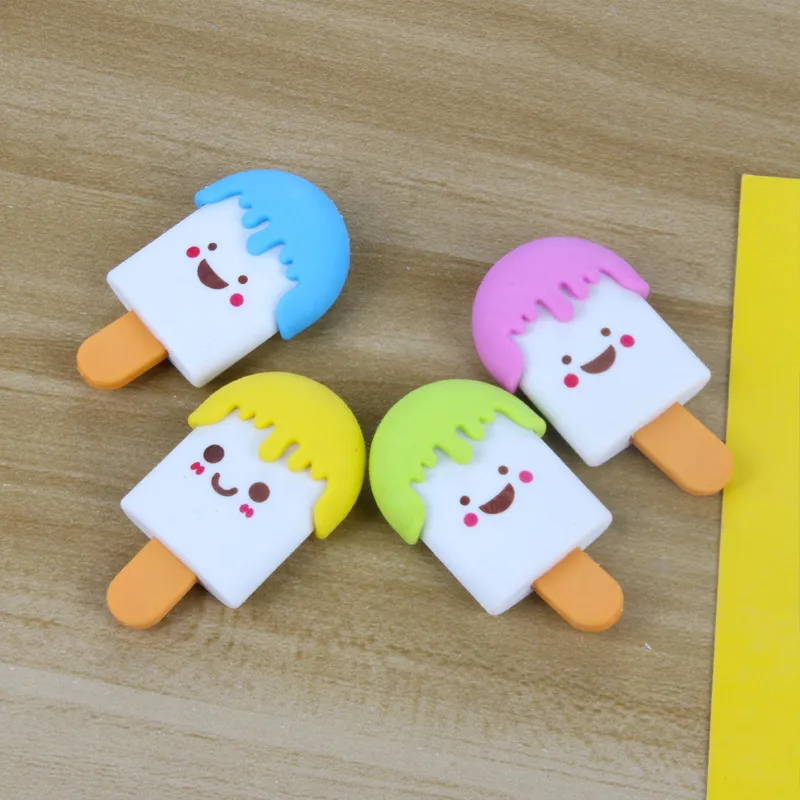 1ps Creative Ice Cream Pencil gomma gomma Studente Impara la cancelleria per bambini idee regalo per bambini forniture per l'asilo