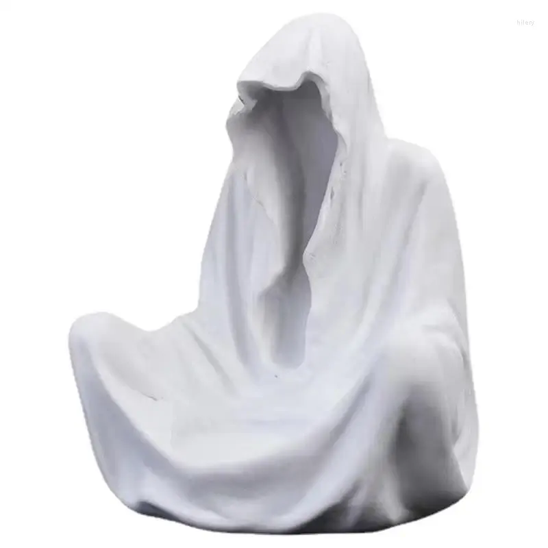 Bandlers Ghost Statue Holder |Figurines sans visage Bougeoir résine artisanat chandelle blanche pour la fête à domicile Suppli