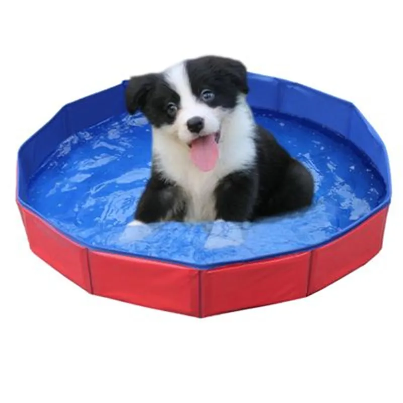 Piscina de cães piscina dobrável banheira de banheira de banheira de banheira de banheira piscina colapsável para cães gatos crianças por atacado