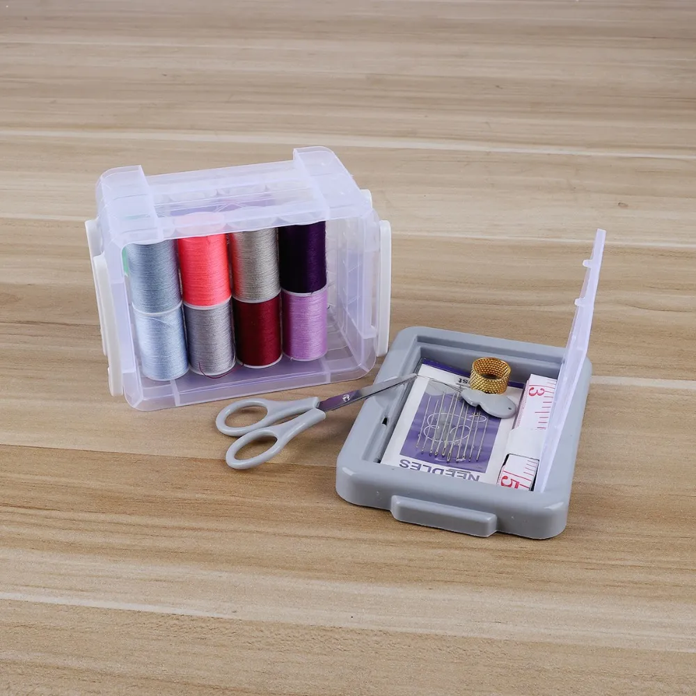 Naaimak kit opslagcontainer reizen quilten stiksel borduurwerk naaien naald ambacht kits met case mom cadeaus
