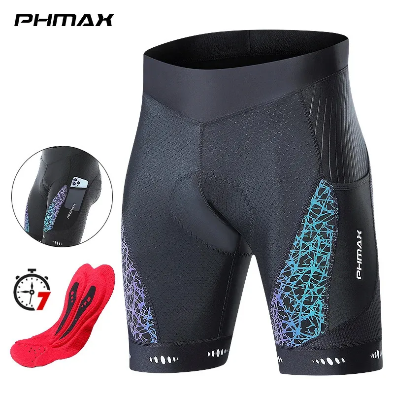 Phmax Shorts Cycling Summer Mens Bike MTB Shock Aoff. Timboli per bavagie da bavagie da gel