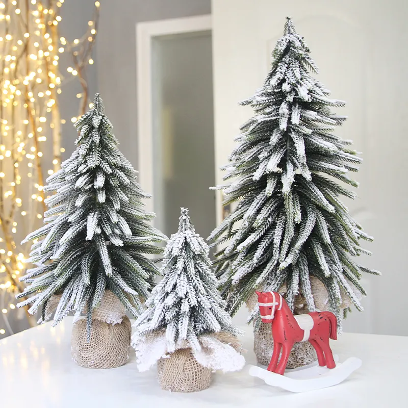 2019 Christmas Artificial Mini Xams Tree Tabletop Display Finestra Front scrivania Decorazioni del negozio Small Devidad