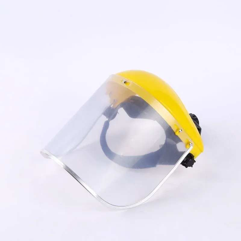 Clear Full Face Shield – Transparent Protective Visor, Splash & Dust Proof, PC Material, Fits Over Glasses, For Riding, Gardening & Construction