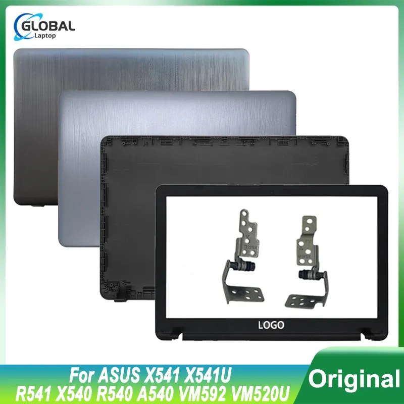 Przypadki Nowa obudowa laptopa tylna pokrywa LCD/przednia ramka/zawiasy górna tylna pokrywka obudowa tylna dla ASUS x541 x541u R541 x540 R540 A540 VM592 VM520U