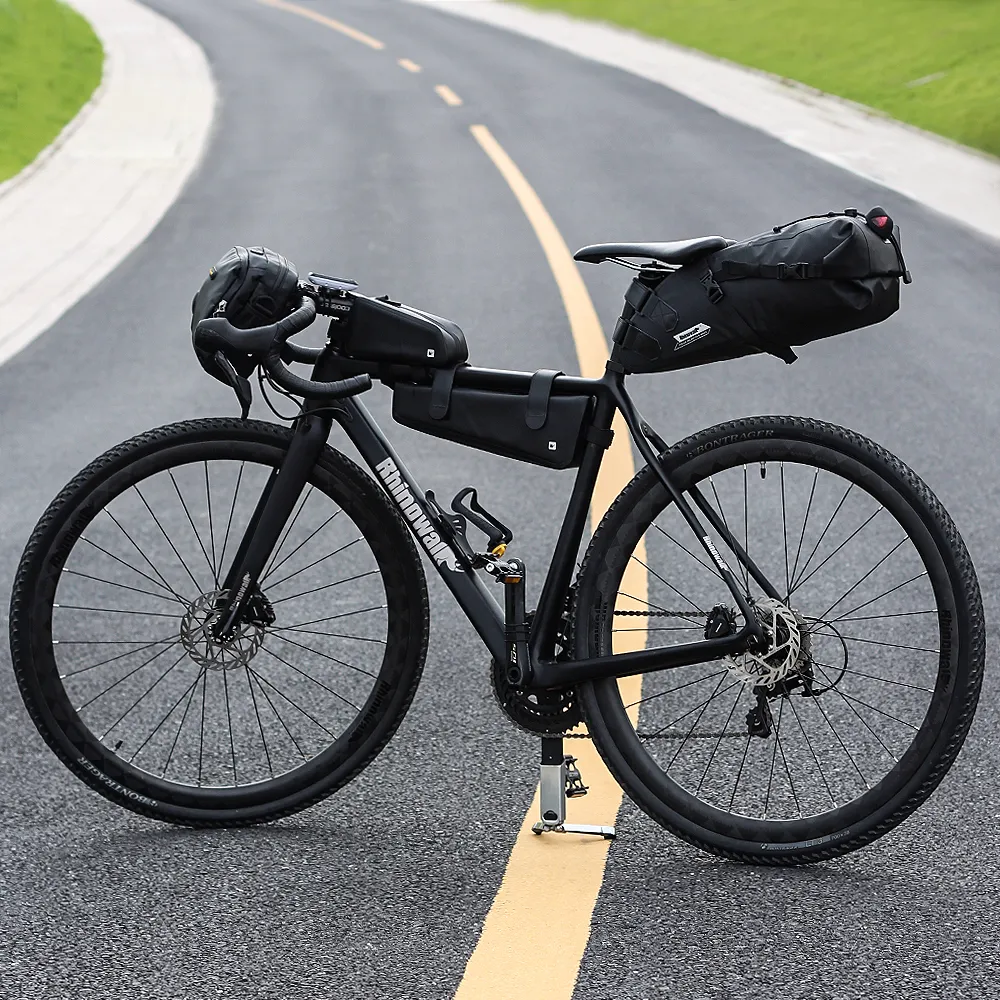 Waterproof Saddle Bag: Rhinowalk 13L Bike Back Rack Bag, Foldable