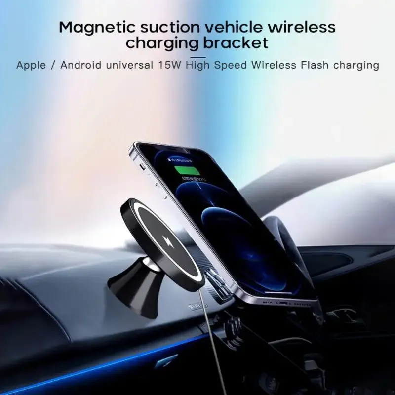 Chargers Magnetic Car Charger Phone Holder Fast Charging Charger för 12 mini Charger Wireless Charger Vent Phone Holder