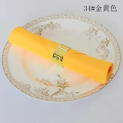 150pcs/lot mouth cloth napkins plain hotel restaurant Pure folded fabric Wedding 48cm Napkins Tableware Party Supplies