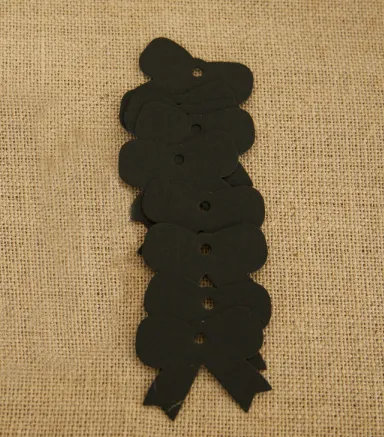 Scrapbooking fai -da -te a forma di bowknot che creano etichette Kraft Blank Hang Card Craftes Regalo per matrimoni Etichetta Etichetta